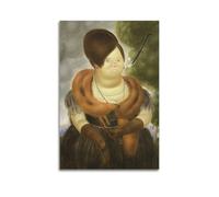 Fernando Botero Impression sur toile Motif La Première Dame 40 x 60 cm