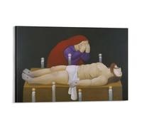 Fernando Botero Poster de grandes personnes (1) - Impression sur toile - Affiches d'œuvres d'art - Esthétique pour chambre - 61 x 91,4 cm