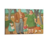 Fernando Botero Poster de grandes personnes (11) - Art mural - Peinture sur toile - Affiches d'œuvres d'art - Esthétique pour chambre - 40,6 x 61 cm