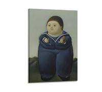 Fernando Botero Poster grand personnage (17) Œuvres d'art Impression sur toile Décoration d'intérieur 30,5 x 45,7 cm