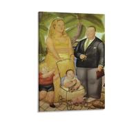 Fernando Botero Poster grand personnage (29) - Impression sur toile - Décoration murale - Poster d'œuvres d'art - 20 x 30 cm