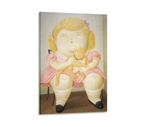 Fernando Botero Poster grand personnage (31) œuvres d'art imprimé sur toile Décoration d'intérieur 20,3 x 30,5 cm