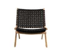 Lisa Design - Fernando - Fauteuil - en Cuir véritable, Noir