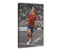 Fernando Torres Impression sur toile pour salon, chambre à coucher 20 x 30 cm