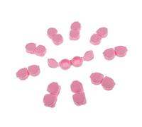 FerneeButy 10 Pièces Étui À Lentilles De Contact Rose | couvercle à pression, lettres R, économique
