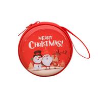 FerneeButy Porte-Monnaie de Noël Mini Pochette pour Bijoux et Petits Objets - Pochette Compacte Tendance pour Fêtes d'enfants et Arbre Elfique- Vieux Bonhomme de Neige Cerf