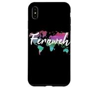 Fernweh Carte du Monde pour Voyageur Coque pour iPhone XS Max