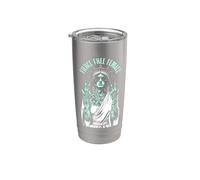 Féroce Free Statue de la liberté féministe tatouée Gobelet isotherme en acier inoxydable double paroi
