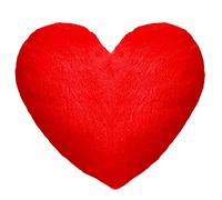Ferocity Cadeau DE LA Saint-Valentin pour Lui ou Elle - Coussin Oreiller en Forme de cœur (35 x 40 cm); Minky Moelleux ; pour Anniversaire, Anniversaire, fête des mères ; Couleur Rouge [091]