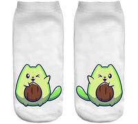 Ferocity Chaussettes de Sport Coton 36-40 Theme 3D Unique Conception Confortable des Sports Chaussettes AvoCat [001]