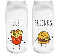 Ferocity Chaussettes de sport Coton 36-40 Theme 3D unique conception confortable des sports chaussettes Best Friends 2 [001]
