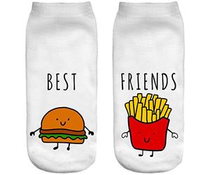 Ferocity Chaussettes de sport Coton 36-40 Theme 3D unique conception confortable des sports chaussettes Best Friends 1 [001]