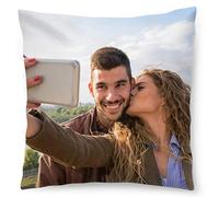 Ferocity Grand Coussin avec Photo personnalisé (60x60) Personnalisable avec la Photo ou Le Texte de Votre Choix oreillers hypoallergéniques, Oreiller XXL [091]