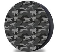 Ferocity Housse de Roue de Secours Fabriquée sur Mesure de Stockage Hydrofuge individuelle avec arrêt de Cordon pour Les Roues Housse de Protection en éco-Cuir Gray Moro [097]