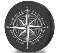 Ferocity Housse de Roue de Secours Fabriquée sur Mesure de Stockage Hydrofuge individuelle avec arrêt de Cordon pour Les Roues Housse de Protection en éco-Cuir Compass [097]