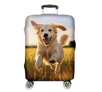 Ferocity Housse pour Valise de Voyage 18-22 Pouces, Housse de Protection pour Valise de Cabine, élastique, Lavable, protège-Valise, Anti-Rayures, Petite Taille S, Dog [083]