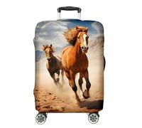 Ferocity Housse pour Valise de Voyage 27-31 Pouces, Housse de Protection pour Valise de Cabine, élastique, Lavable, protège-Valise, Anti-Rayures, Grande Taille L, Horse [083]