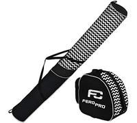 Ferocity Premium Housse à Skis et Sac à Chaussures Set - Pour 1 Paire de Skis 170 cm et Casque - Zigzag [053]