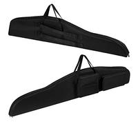 Ferocity Premium Housse rembourrée pour Arme à feu avec Lunette, Housse Fusil Fourreau de Transport pour Carabine, 130 cm Noir [017]