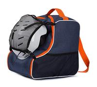 Ferocity Sac à chaussures de ski Sac pour Bottes de Ski Avec poche filet amovible Bleu-Orange with Mesh [054]