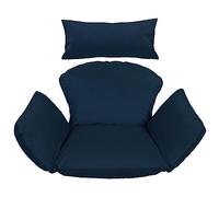 Ferocity Suspendu Hamac Chaise Coussins, Imperméable Siège de Chaise Rembourrage pour Patio Jardin, Balançoire Panier Suspendu Coussin de Siege, Navy Blue Bleu [114]