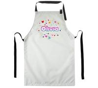 Ferocity Tablier de Cuisine pour Enfants à la Mode Peinture, Artisanat, Divers modèles pour Enfants Doux avec Nom [074]