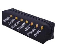 Ferocity Trousse Scolaire Sac a Crayon Trousse de Toilette Trousse Plumier Organisateur Emoji Week [008]