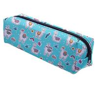 Ferocity Trousse Scolaire Sac a Crayon Trousse de Toilette Trousse Plumier Organisateur Lama [008]