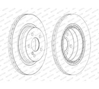 FERODO BRAKE DISC, DDF1700C, REAR, FOR MERCEDES-BENZ C-CLASS 2007-2015, OE-MATCHING QUALITY, SMOOTH & QUIET PERFORMANCE