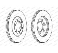 FERODO BRAKE DISC, DDF1947C, FRONT, FOR ISUZU D-MAX I 2002-2012, OE-MATCHING QUALITY, SMOOTH & QUIET PERFORMANCE