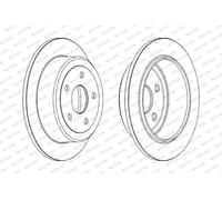 FERODO BRAKE DISC, DDF1958C, REAR, FOR JEEP WRANGLER III 2006-, OE-MATCHING QUALITY, SMOOTH & QUIET PERFORMANCE