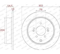 Ferodo Disque de frein DDF2772C Arrière pour Hyundai ix35 2009-2016, Qualité OE, silencieux