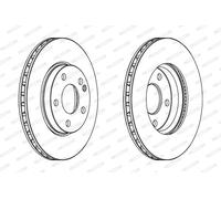 FERODO DDF1220C Disque de frein pour MERCEDES-BENZ