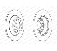 FERODO DDF1307C Disque de frein