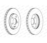 FERODO DDF1316C Disque de frein