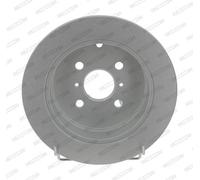 Ferodo Disque de frein DDF1417C Arrière Ø269 mm Hauteur 56 mm Épaisseur 9 mm Plein 4 trous 2x