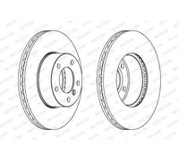 FERODO DDF1536C Disque de frein pour BMW