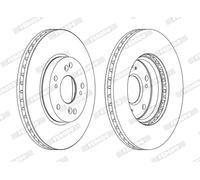Disque de frein FERODO DDF1557C avant, ventilé, 2 pièce