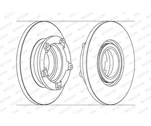 FERODO DDF1573-1 Disque de frein pour FORD