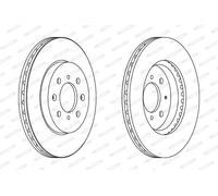 FERODO DDF1610C Disque de frein pour HONDA