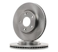 Ferodo - Jeu de 2 disques de frein avant DDF1619 Ø280 mm ventilé Perçage Ø114,3 mm Hauteur 47,7 mm
