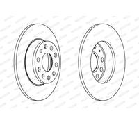 FERODO DDF1895C Disque de frein pour AUDI,CUPRA,SEAT,SKODA,VW