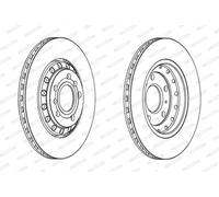 FERODO DDF1934C Disque de frein pour AUDI,VW