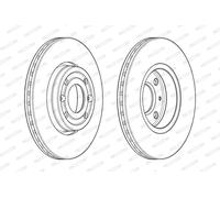 FERODO DDF1978 Disque de frein pour DACIA,LADA,MERCEDES-BENZ,NISSAN,RENAULT