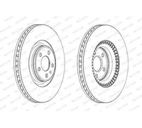 Ferodo Disque de frein DDF1987C-1 avant ventilé Ø356 mm 1 pièce pour Audi A6 Allroad