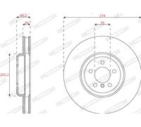 FERODO DDF2042RC-1 Disque de frein pour BMW