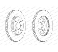 FERODO DDF2070C Disque de frein pour SUZUKI