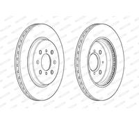 FERODO DDF2410C Disque de frein pour SUZUKI