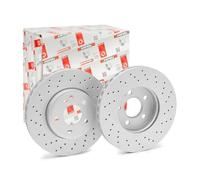 FERODO DDF2464C 2x Disque de frein Avant Ø295mm Hauteur: 51,2mm Épaisseur: 28mm Cercle de percage -Ø: 112mm ventilé Compatible avec MERCEDES-BENZ W176 W246, W242 CLA Coupé C117