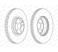 FERODO DDF2601C-1 Disque de frein pour LAND ROVER